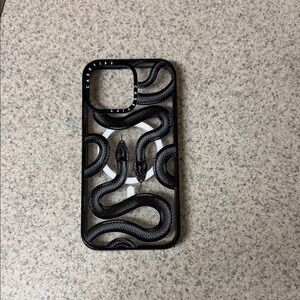 Casetify Black Snake Pattern Phone Case